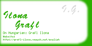 ilona grafl business card
